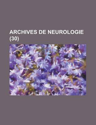 Book cover for Archives de Neurologie (30)