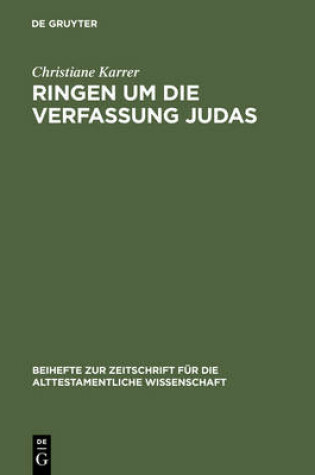 Cover of Ringen um die Verfassung Judas