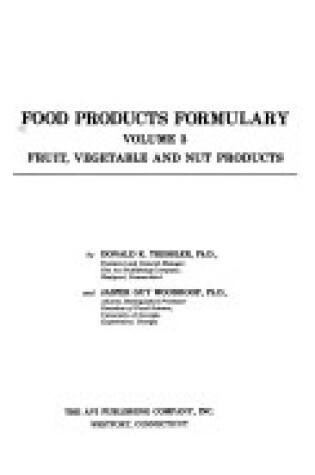 Cover of Food Products Formulary