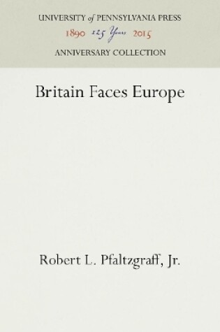 Cover of Britain Faces Europe