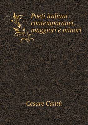 Book cover for Poeti italiani contemporanei, maggiori e minori