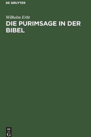 Cover of Die Purimsage in Der Bibel