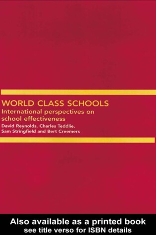 Cover of World Class Schools