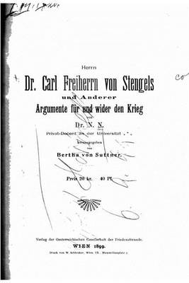 Book cover for Herrn Dr. Carl freiherrn von Stengels