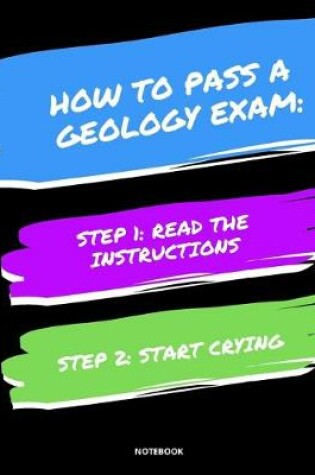 Cover of Notebook How to Pass a Geology Exam