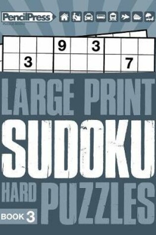 Cover of Large Print Hard Puzzles Book 3