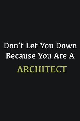 Book cover for Don't let you down because you are a Architect