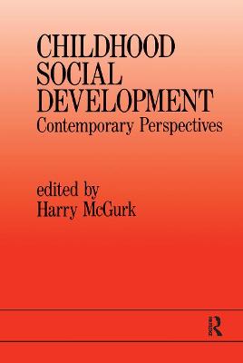 Book cover for Childhood Social Development