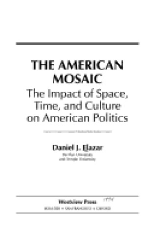 Cover of The American Mosaic