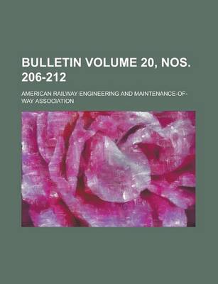 Book cover for Bulletin Volume 20, Nos. 206-212