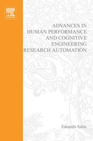 Cover of Advances in Human Performance and Cognitive Engineering Research, 2, Volume 2