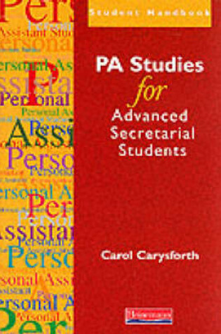 Cover of PA Studies for Advanced Secretarial Students