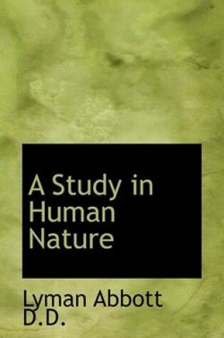 Cover of A Study in Human Nature