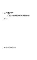 Book cover for Das Blutenstaubzimmer