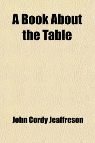 Cover of A Book about the Table (Volume 1)