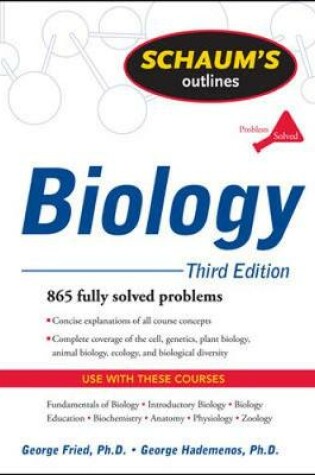 Cover of Schaum's Outline of Biology, Third Edition