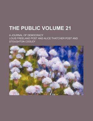 Book cover for The Public Volume 21; A Journal of Democracy