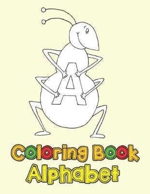 Book cover for coloring books alphabet