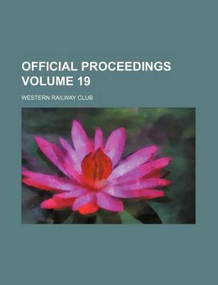 Book cover for Official Proceedings Volume 19