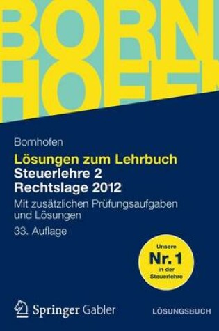 Cover of Losungen Zum Lehrbuch Steuerlehre 2 Rechtslage 2012