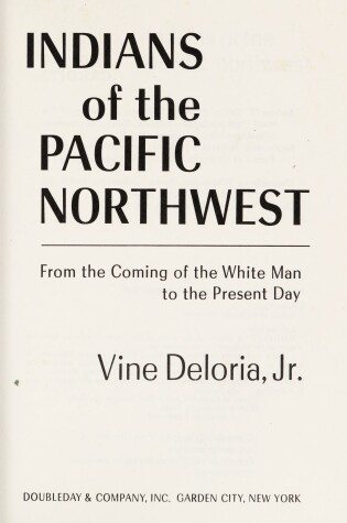 Cover of Indians of the Pacific Northwest