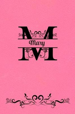Book cover for Split Letter Personalized Name Journal - Mary