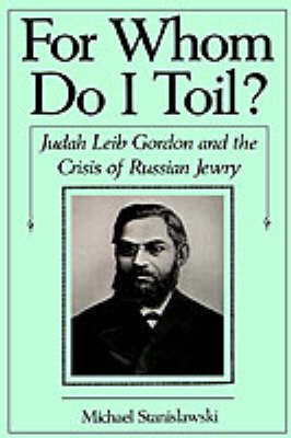 Book cover for For Whom Do I Toil?