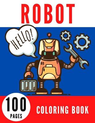 Book cover for Robot Coloring Book