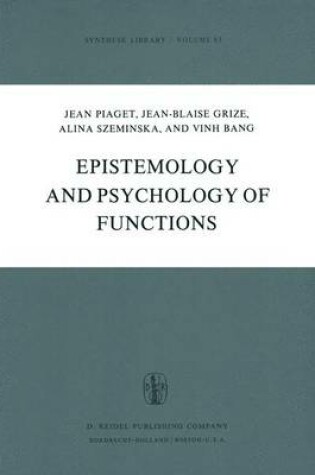 Cover of Epistemology and Psychology of Functions