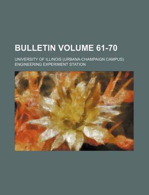 Book cover for Bulletin Volume 61-70