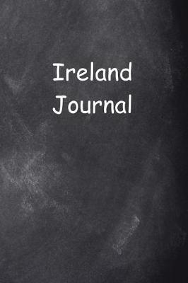 Book cover for Ireland Journal Chalkboard Design
