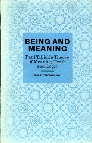 Cover of Being and Meaning