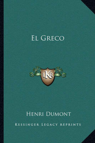 Cover of El Greco