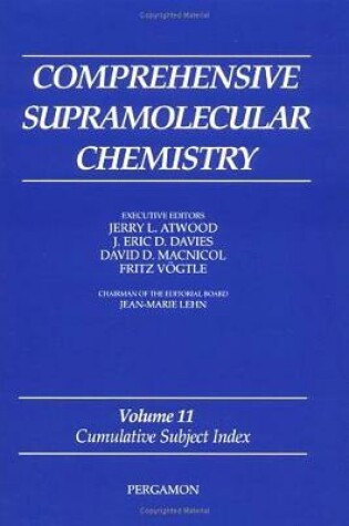 Cover of Comprehensive Supramolecular Chemistry, Volume 11