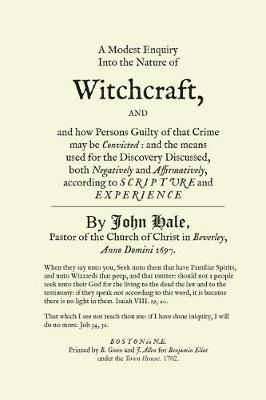 Book cover for A Modest Enquiry Into the Nature of Witchcraft