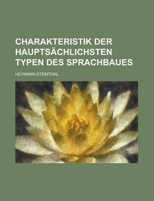 Book cover for Charakteristik Der Hauptsachlichsten Typen Des Sprachbaues