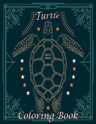 Book cover for Turtle Coloring Book