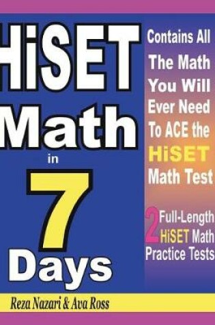 Cover of HiSET Math in 7 Days