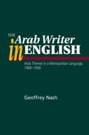 Cover of Arab Writer in English