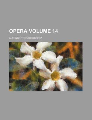 Book cover for Opera Volume 14