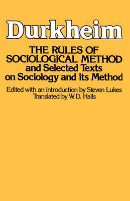 Book cover for The Rules of Sociological Methods