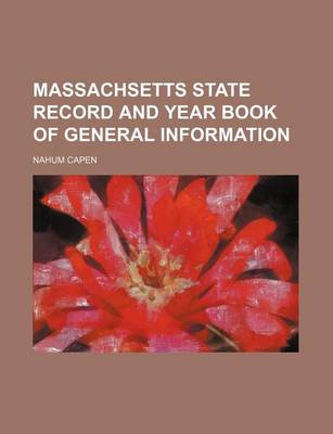 Book cover for Massachsetts State Record and Year Book of General Information