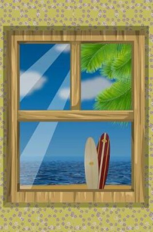 Cover of Windows on the ocean with surfboard