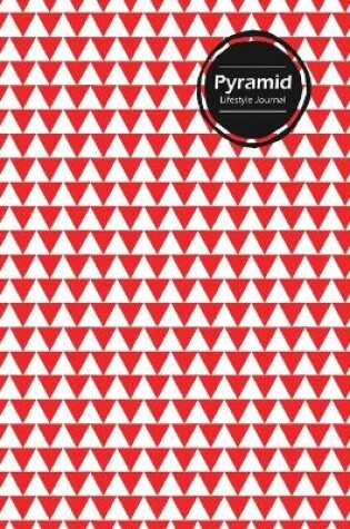 Cover of Pyramid Lifestyle Journal, Creative, Write-in Notebook, Dotted Lines, Wide Ruled, Medium Size (A5), 6 x 9 Inch (Red)