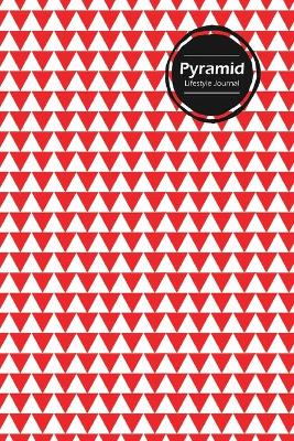 Book cover for Pyramid Lifestyle Journal, Creative, Write-in Notebook, Dotted Lines, Wide Ruled, Medium Size (A5), 6 x 9 Inch (Red)