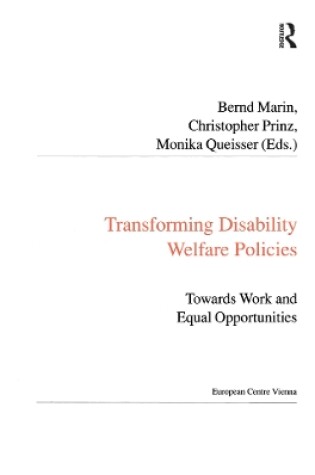 Cover of Transforming Disability Welfare Policies