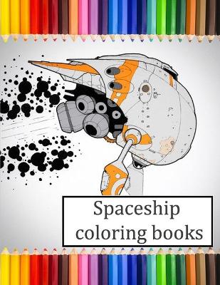 Book cover for Spaceship coloring book