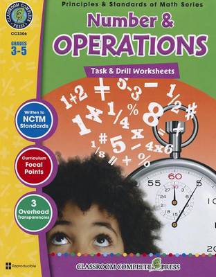 Book cover for Number & Operations: Task & Drill Sheets, Grades 3-5