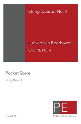 Book cover for Beethoven String Quartet No. 4