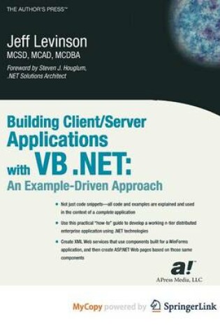 Cover of Building Client/Server Applications with VB .Net